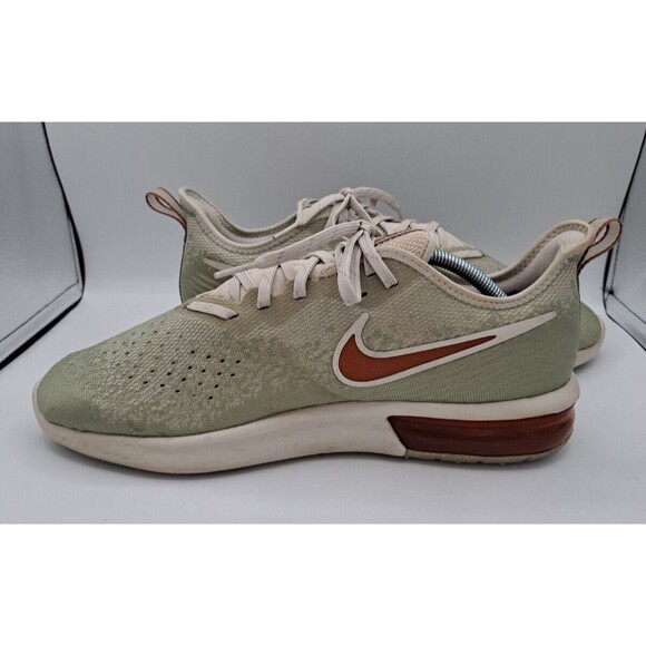 Nike Air Max Sequent 4 Light Bone Fly Knit Gray & Orange Men's 11.5 AO4485-007 - Picture 5 of 16